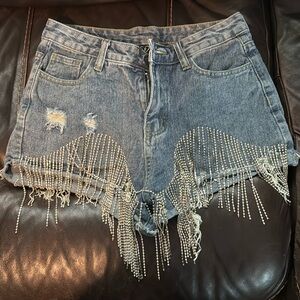 High rise shorts